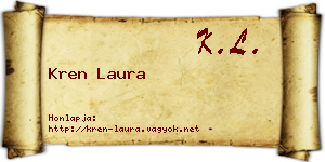 Kren Laura névjegykártya